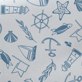 Lighthouse Sailing Ship Marine Twill
