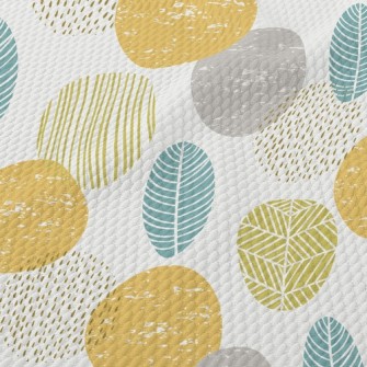 Geometric Splicing Leaves Birdseye Piqué