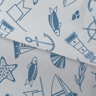 Lighthouse Sailing Ship Marine Waterproof Oxford