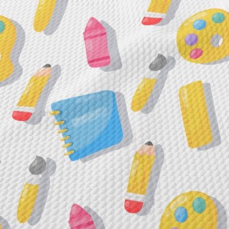 Little Painter Sketch Watercol Birdseye Piqué