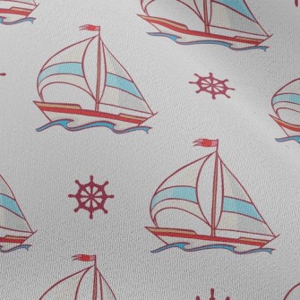 Handsome Sailboat Rudder Chiffon
