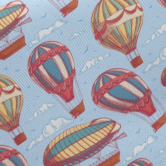 Hot Air Balloon And Flying Boa Twill