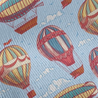 Hot Air Balloon And Flying Boa Standard Corduroy