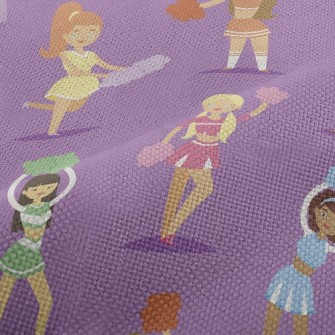 Energetic Cheerleading Girls Performance Linen