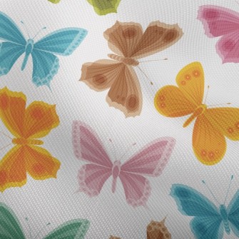 Delicate Flowers And Butterfli Dobby