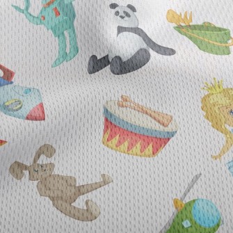 Cute Princess Swordsman Toy Athletic Mesh Flat Back