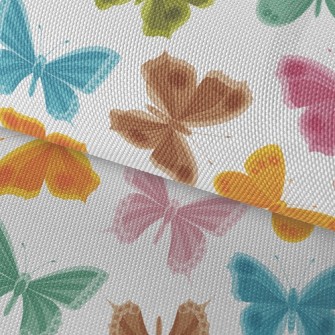 Delicate Flowers And Butterfli Waterproof Oxford
