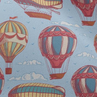 Hot Air Balloon And Flying Boa Chiffon