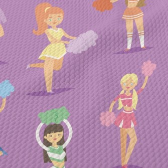 Energetic Cheerleading Girls Birdseye Piqué