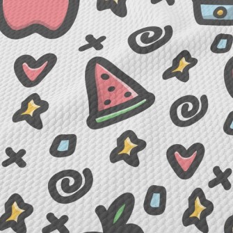 Apple Watermelon Ice Cream Birdseye Piqué