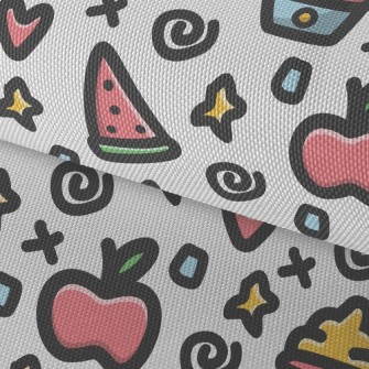 Apple Watermelon Ice Cream Waterproof Oxford