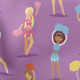 Energetic Cheerleading Girls Stretch Ponte