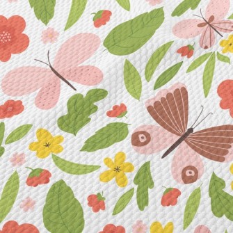 Country Garden Butterfly Birdseye Piqué