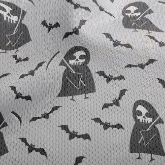 Scythe Death And Bat Athletic Mesh Flat Back