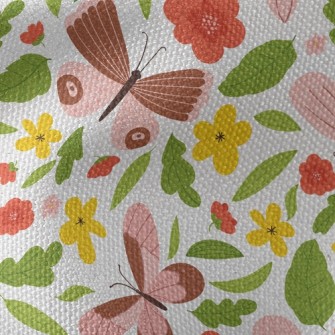 Country Garden Butterfly Waterproof Canvas