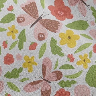 Country Garden Butterfly Chiffon