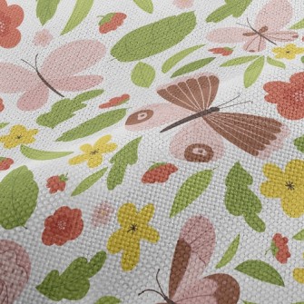 Country Garden Butterfly Performance Linen