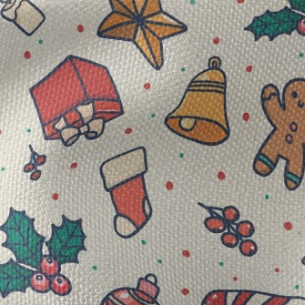 Christmas Gift Gingerbread Man Waterproof Canvas