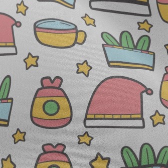 Cartoon Santa Hat Cocoa Chiffon