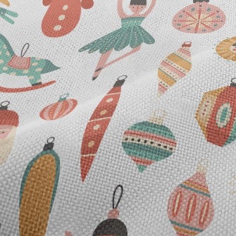 Classic Colorful Christmas Tre Performance Linen