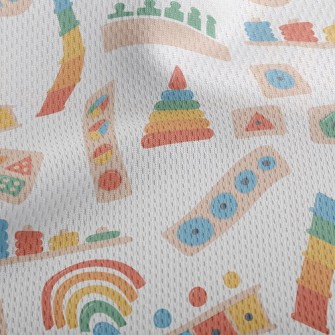 Building Blocks That Inspire I Athletic Mesh Flat Back