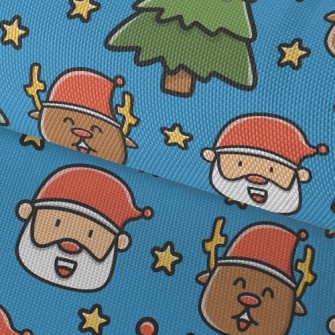Comic Santa Elk Waterproof Oxford
