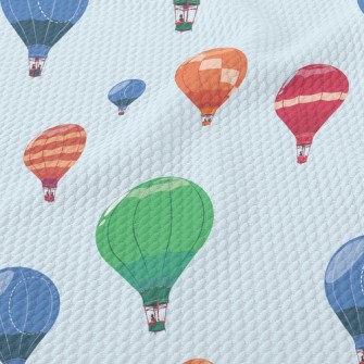 Soaring Hot Air Balloon Birdseye Piqué