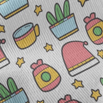 Cartoon Santa Hat Cocoa Standard Corduroy