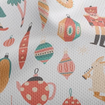 Classic Colorful Christmas Tre Athletic Mesh Flat Back