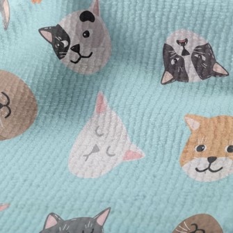 Big Face Cat Head Family Terry