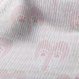 Love Plaid Cat Paw Terry