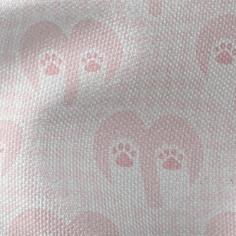 Love Plaid Cat Paw Waterproof Canvas