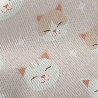 Smiling Cat With Crooked Eyes Standard Corduroy