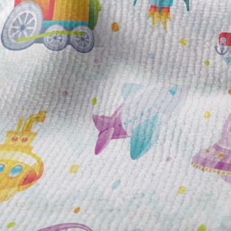 Cartoon Train Rocket Submarine Terry