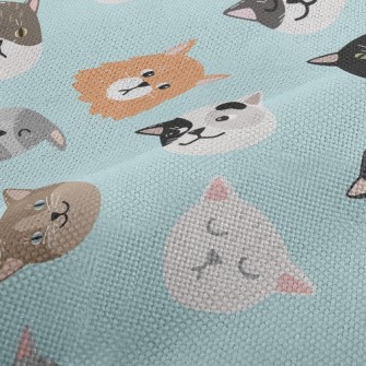 Big Face Cat Head Family Performance Linen