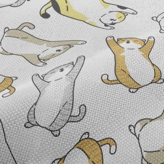 Lazy Tumbling Kitten Performance Linen
