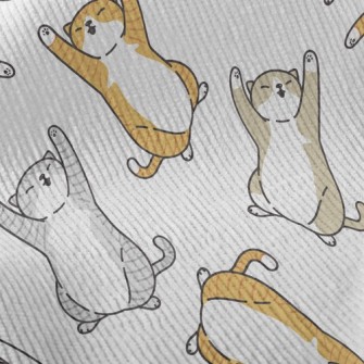 Lazy Tumbling Kitten Standard Corduroy