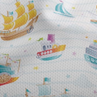 Sailing Ship Cruise Ship Athletic Mesh Flat Back