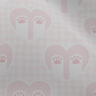 Love Plaid Cat Paw Chiffon