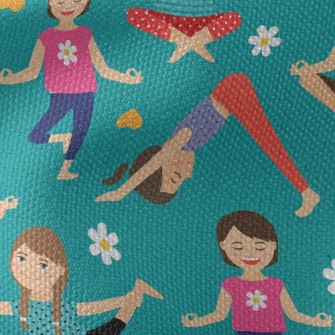 Elegant Posture Yoga Waterproof Canvas
