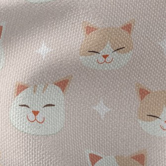 Smiling Cat With Crooked Eyes Waterproof Canvas