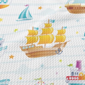 Sailing Ship Cruise Ship Birdseye Piqué