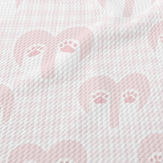 Love Plaid Cat Paw Birdseye Piqué