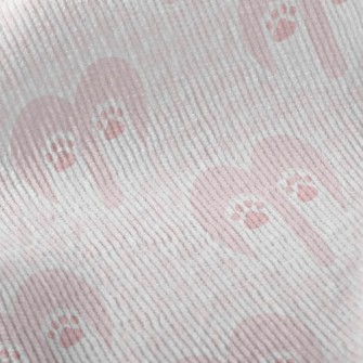 Love Plaid Cat Paw Standard Corduroy