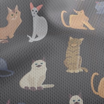 Noble And Elegant Russian Cat Athletic Mesh Flat Back