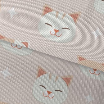 Smiling Cat With Crooked Eyes Waterproof Oxford
