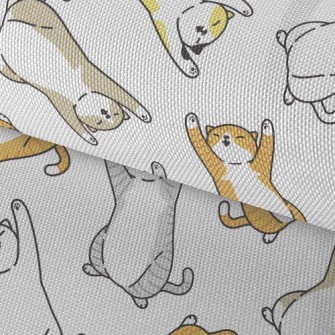 Lazy Tumbling Kitten Waterproof Oxford