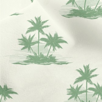 Drifting Island Coconut Tree Micro Fleece