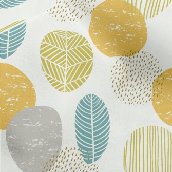 Geometric Splicing Leaves Micro Fleece