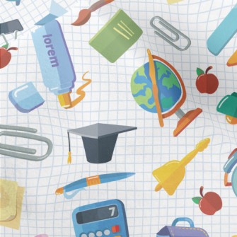 School Supplies Micro Fleece